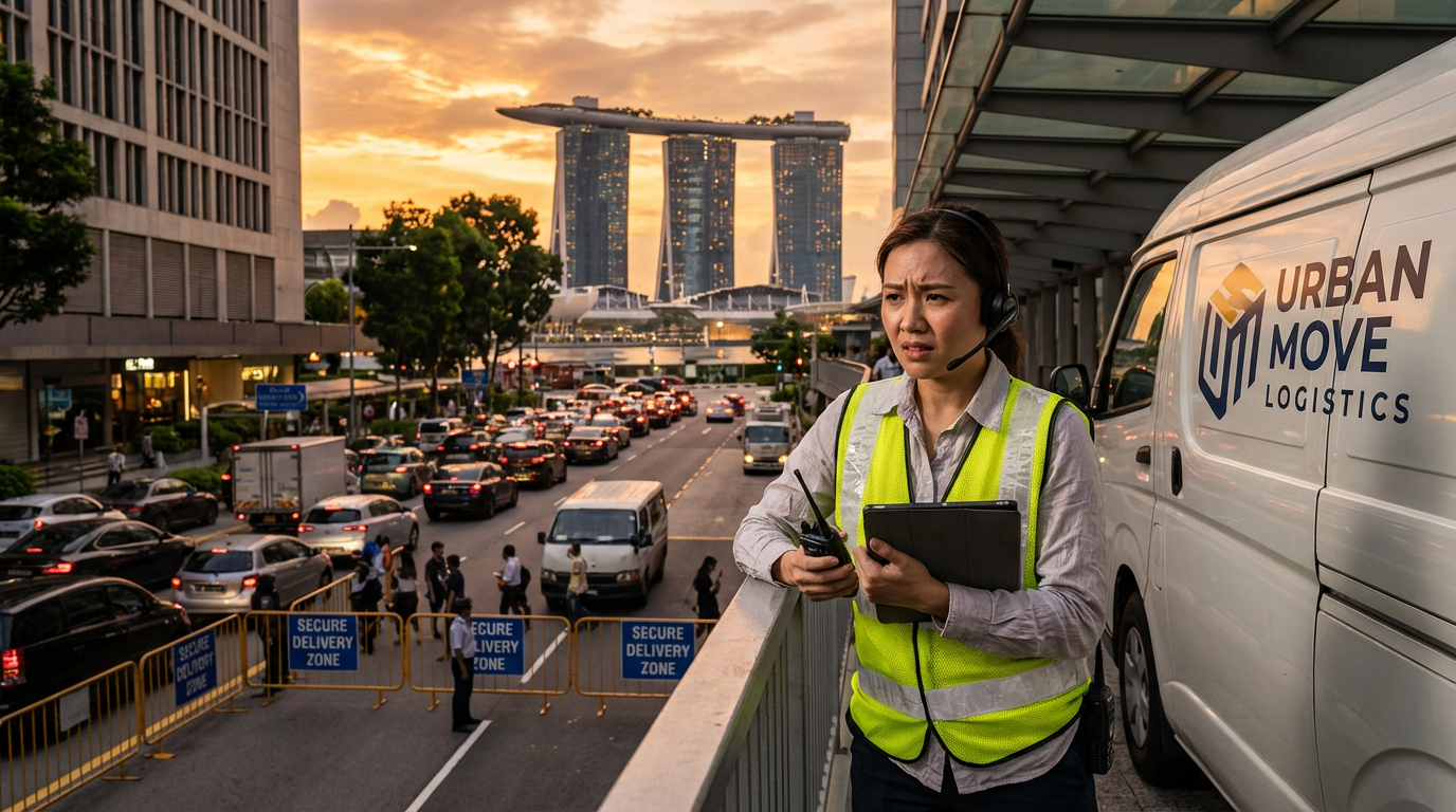 The CBD Delivery Nightmare: Overcoming Last-Mile Logistics for Corporate Events in Marina Bay